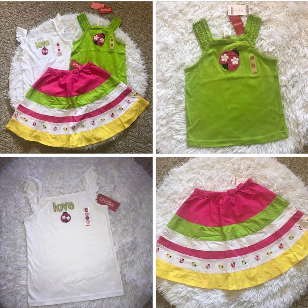 NEW Vintage Gymboree Pretty Lady Lot Ladybug